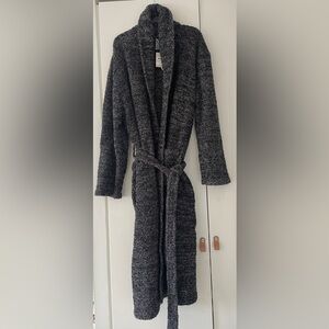 Barefoot Dreams CozyChic Heather Black Graphite Robe